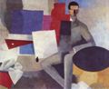 La Fresnaye, Roger-No�l-Fran�ois de: Sitzender Mann