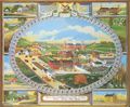 Hofmann, Charles C.: Blick auf die Geb�ude und Umgebung von Berks County Almhouse