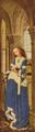Eyck, Jan van: Marienaltar, Dresdner Triptychon, rechter Fl�gel: Hl. Katharina von Alexandrien, R�ckseite: Jungfrau der Verk�ndigung