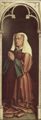 Eyck, Jan van: Genter Altar, Altar des Mystischen Lammes, rechter Au�enfl�gel, untere �u�ere Szene: Betende Stifterin des Altares, Isabelle Borluut (Portr�t)