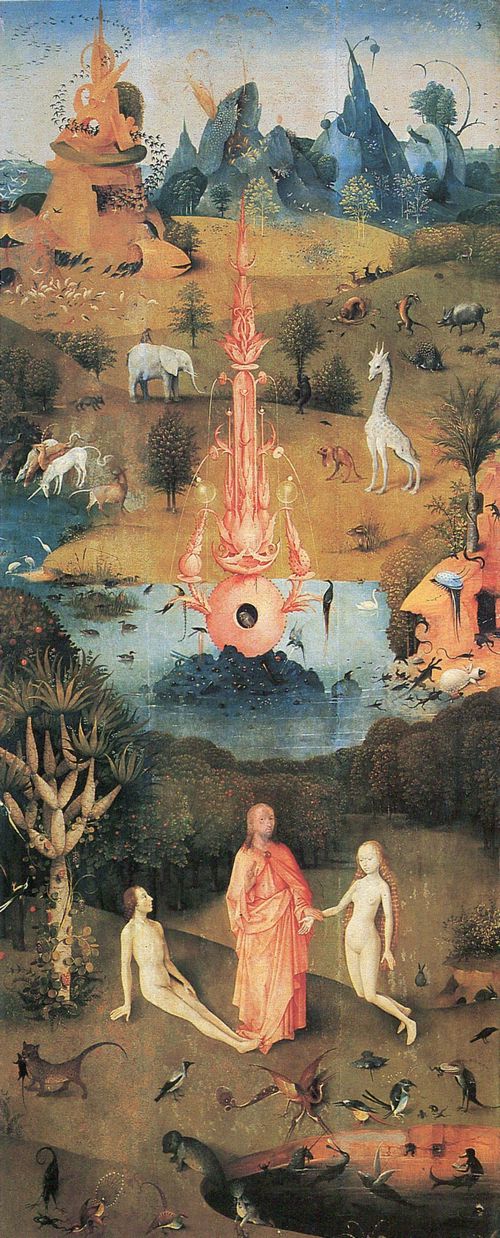 Bosch, Hieronymus: Der Garten der L�ste, linker Fl�gel: Die Sch�pfung