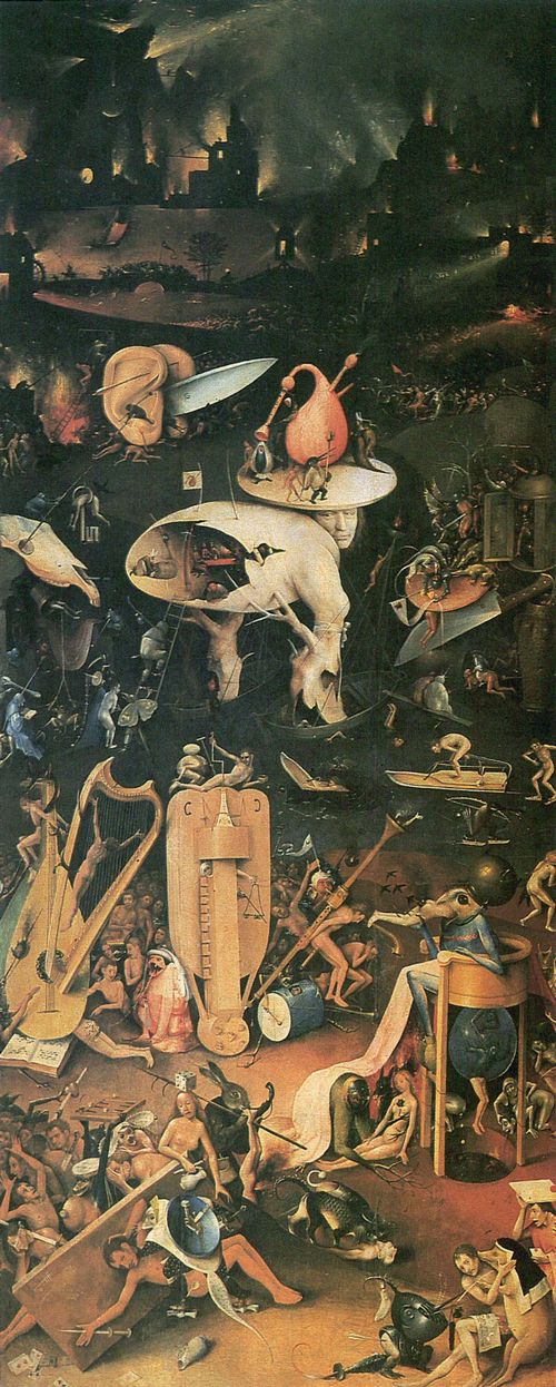 Bosch, Hieronymus: Der Garten der L�ste, rechter Fl�gel: Die H�lle