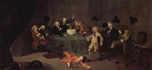 Hogarth, William: Moderne Mitternachtsunterhaltung