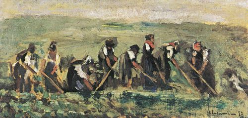 Liebermann, Max: Arbeiter im R�benfeld