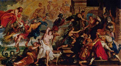 Rubens, Peter Paul: Gem�ldezyklus f�r Maria de' Medici, K�nigin von Frankreich, Szene: Apotheose Heinrichs IV. und Huldigung Maria de' Medici's