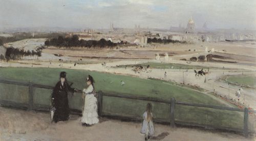 Morisot, Berthe: Blick auf Paris vom Trocad�ro