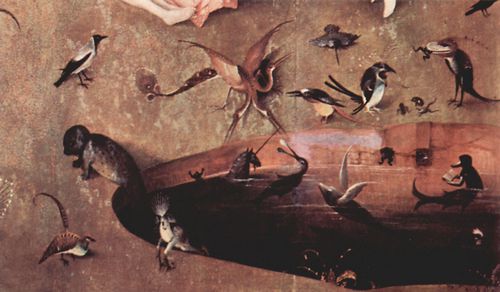 Bosch, Hieronymus: Der Garten der L�ste, linker Fl�gel: Die Sch�pfung, Detail