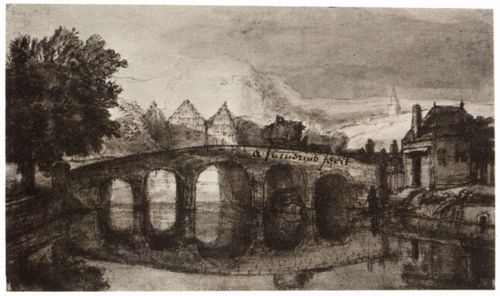 Furnerius, Abraham: Landschaft mit einer Br�cke