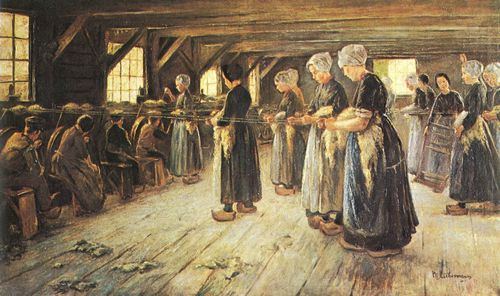 Liebermann, Max: Flachsscheuer (erste Fassung)