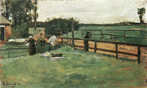 Liebermann, Max: Geh�ft an der Dorfstra�e