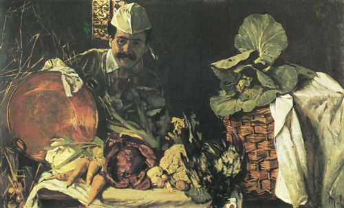 Liebermann, Max: Selbstbildnis mit K�chenstillleben