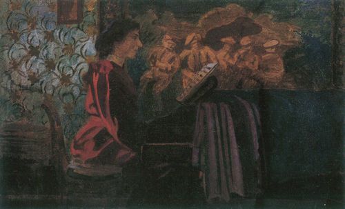 Vallotton, F�lix: Am Klavier