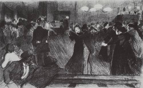 Steinlen, Theophile Alexandre: Der Ball von Bassi�re