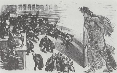 Steinlen, Theophile Alexandre: Ich feg� die Kammer