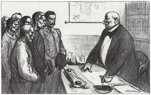 Steinlen, Theophile Alexandre: Ende des Streiks