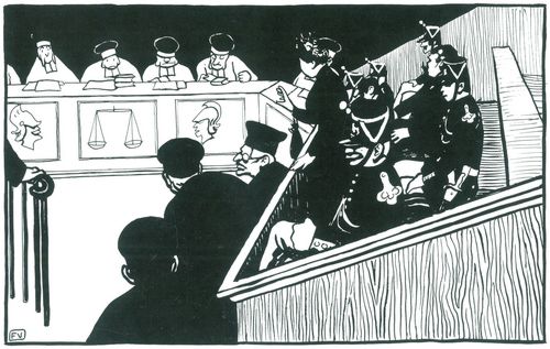 Vallotton, F�lix: Im Gerichtssaal