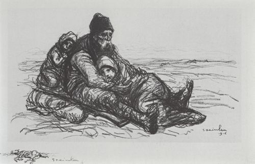 Steinlen, Theophile Alexandre: Serbiens Leidensweg