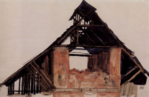 Schiele, Egon: Alter Giebel