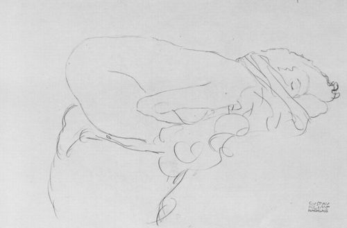 Klimt, Gustav: Kauernde nach rechts