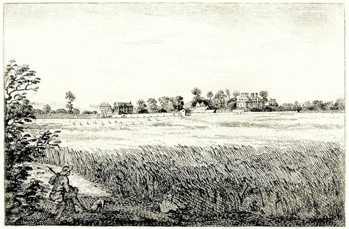 Hogarth, William: Blick auf das Haus John Ranbys in Chiswick, von Hogarths Villa aus gesehen