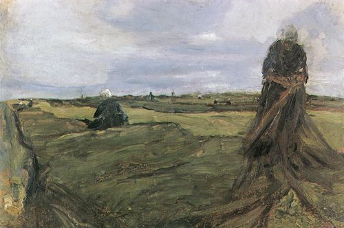 Liebermann, Max: Die Netzflickerinnen, Studie