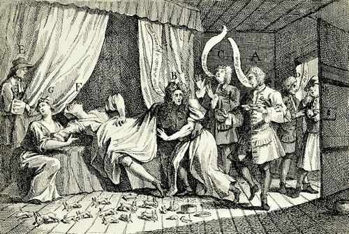 Hogarth, William: Cunicularii, oder Die Weisen von Godliman in Konsultation