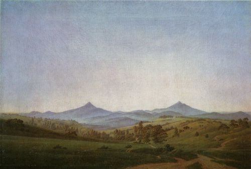 Friedrich, Caspar David: B�hmische Landschaft mit dem Milleschauer