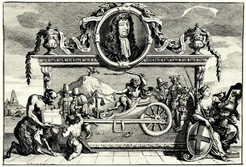 Hogarth, William: Gro�e Illustrationen zu Samuel Butlers »Hudibras«, Frontispiz