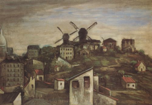 Steinlen, Theophile Alexandre: Die M�hlen von Montmarte