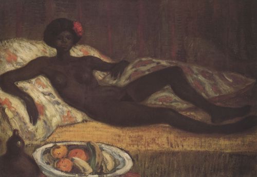 Steinlen, Theophile Alexandre: Massaida auf dem Diwan