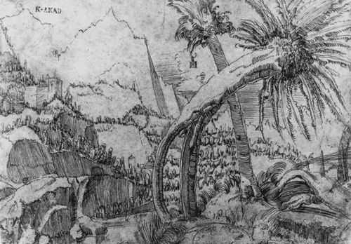 Altdorfer, Albrecht: Berglandschaft mit Weiden