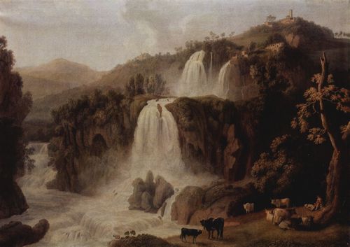 Hackert, Jacob Philipp: Die gro�en Wasserf�lle in Tivoli