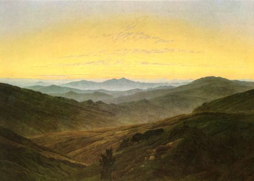 Friedrich, Caspar David: Landschaft im Charakter des b�hmischen Mittelgebirges (Landschaft mit Motiven aus dem Riesengebirge)