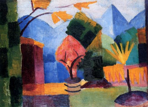 Macke, August: Garten am Thuner See