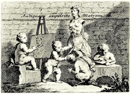 Hogarth, William: Amoretten beim Studium der Natur