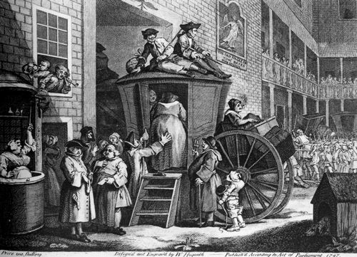 Hogarth, William: Die Postkutsche, oder Hof einer l�ndlichen Schenke