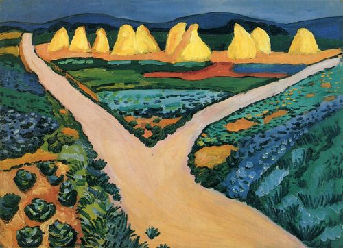 Macke, August: Gem�sefelder