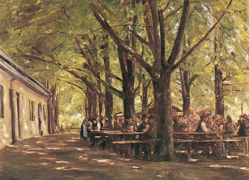 Liebermann, Max: Biergarten in Brannenburg