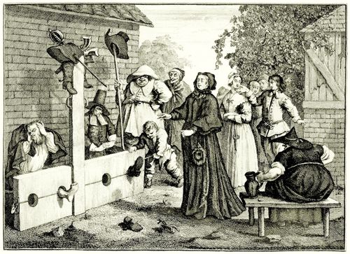 Hogarth, William: Gro�e Illustrationen zu Samuel Butlers »Hudibras«, Hudibras in Bedr�ngnis