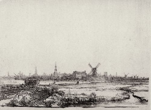 Rembrandt Harmensz. van Rijn: Ansicht von Amsterdam