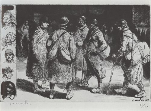 Steinlen, Theophile Alexandre: Fronturlauber