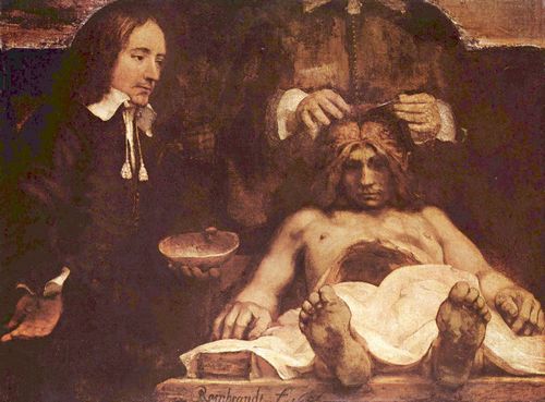 Rembrandt Harmensz. van Rijn: Anatomische Vorlesung des Dr. Deyman, Fragment