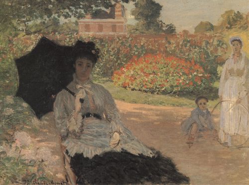 Monet, Claude: Camille im Garten mit Jean und seinem Kinderm�dchen