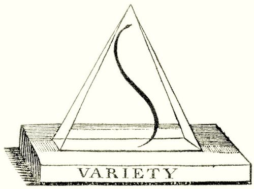 Hogarth, William: Illustration zu »Analyse der Sch�nheit«, Titelvignette