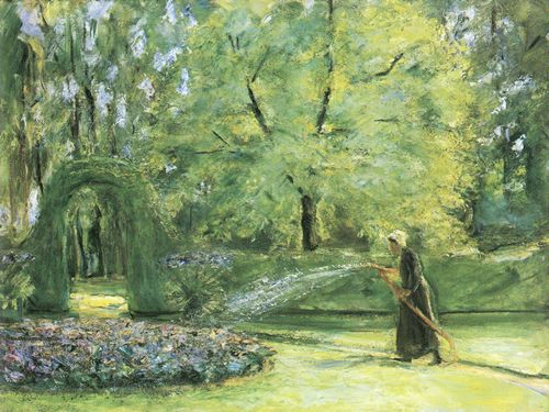 Liebermann, Max: Blumensprengen im Wannseegarten