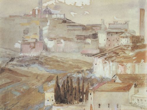 Klinger, Max: Siena von San Domenico aus