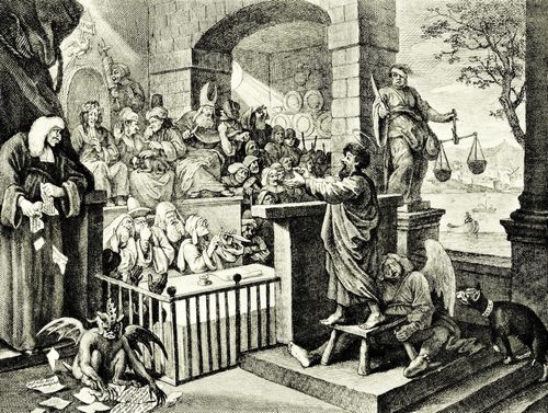 Hogarth, William: Paulus vor Felix