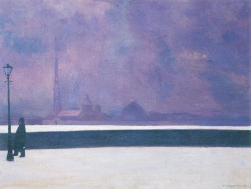 Vallotton, F�lix: Die Neva bei leichtem Nebel