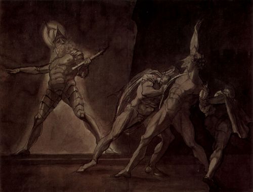 F�ssli, Johann Heinrich: Hamlet, Horatio und Marcellus und der Geist des toten Vaters