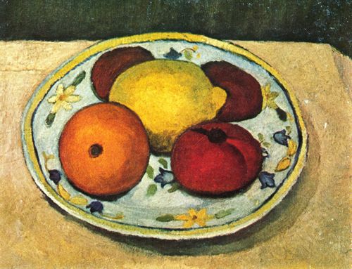 Modersohn-Becker, Paula: Stillleben mit Zitrone, Apfelsine und Tomate